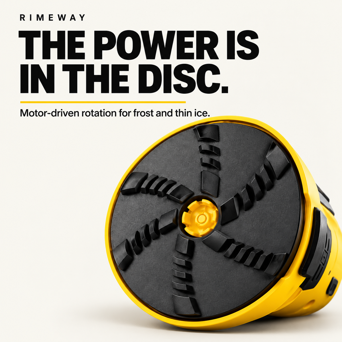 Underside of the rotating plastic scraper disc, shown in the supplied product imagery