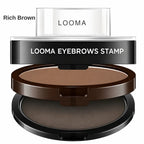 Looma Eyebrows Stamp dual-tone compact in Rich Brown.