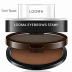Looma Eyebrows Stamp dual-tone compact in Cool Taupe.
