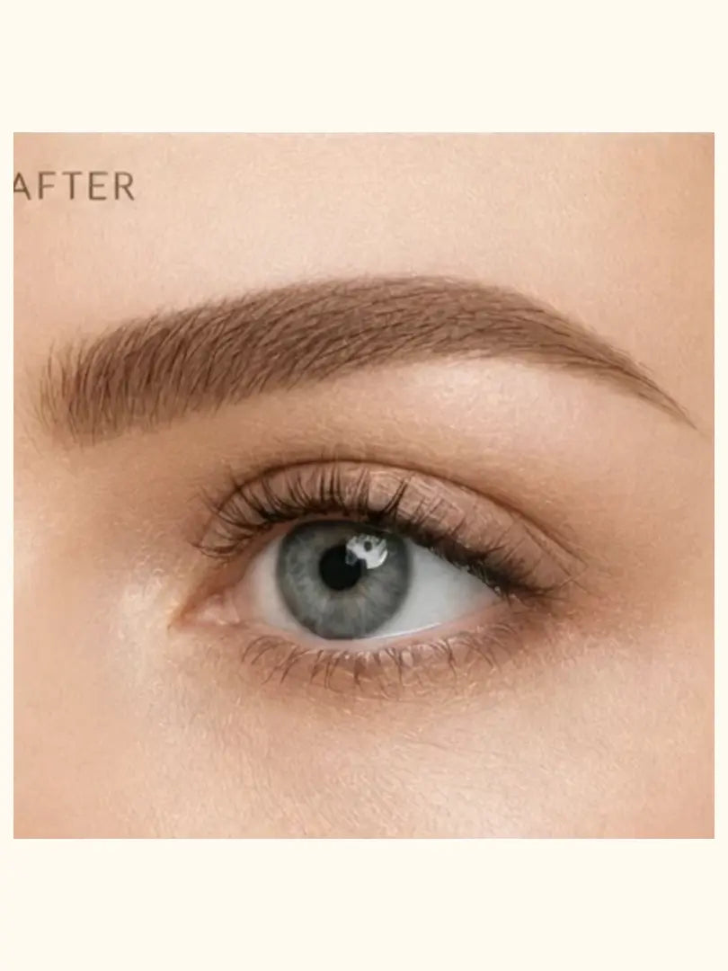 Same eyebrow after using the Looma eyebrow stamp.