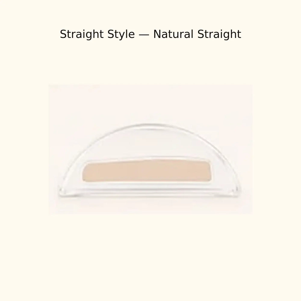 Straight Style reusable eyebrow stamp with a natural straight shape.