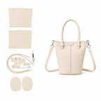 Aurea Beige finished handbag with matching kit pieces