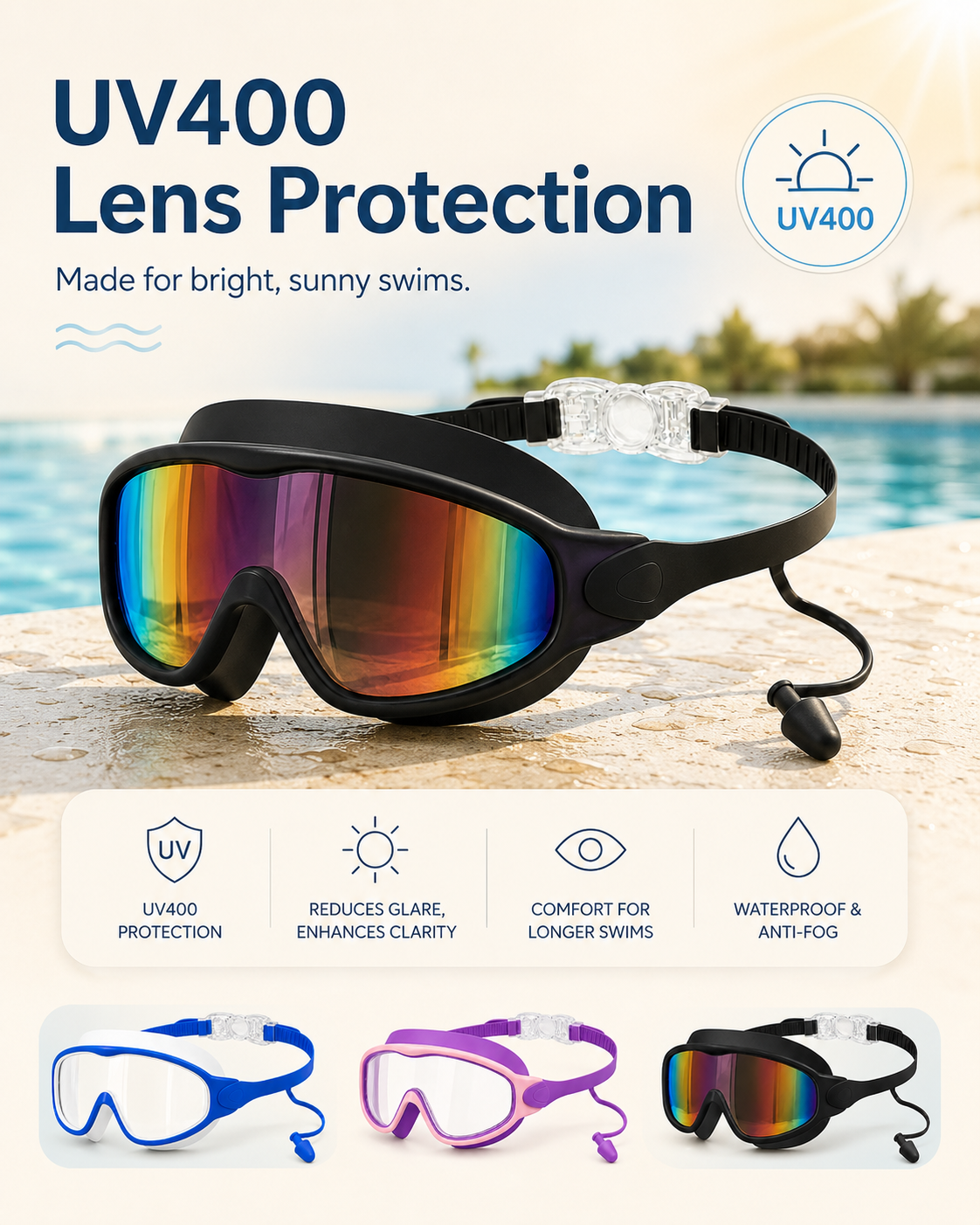 SplashEase UV400 lens protection